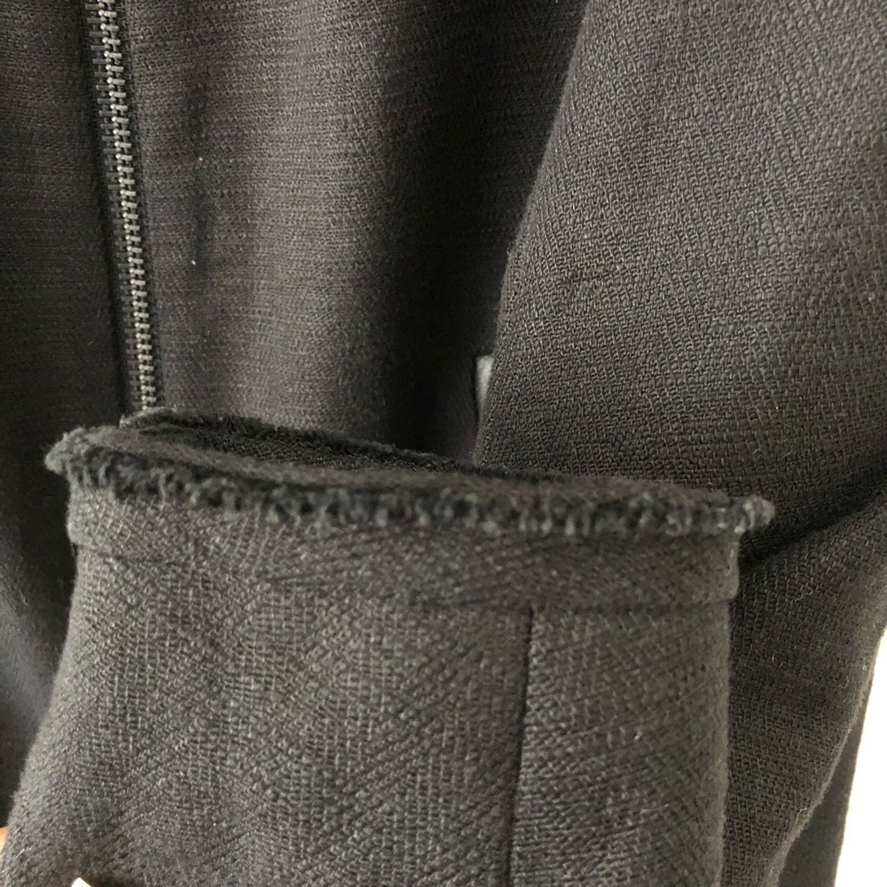 Maje Black Long Lambskin Jacket 36 S - Picture 11 of 13